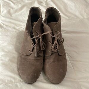 Dr. Scholls brown wedge boots, Size 9